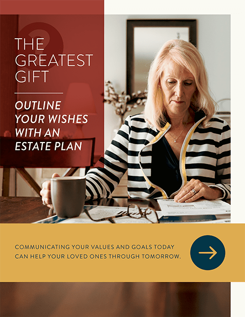 the greatest gift outline your wishes with an estate plan white paper cover